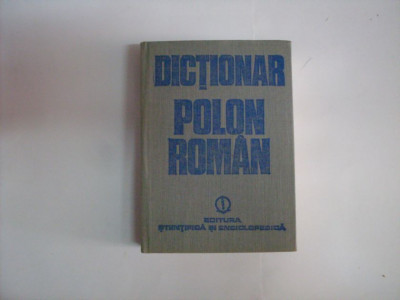 Dictionar Polon-roman - Anda Mares, Nicolae Mares ,551617 foto