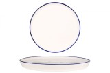 Rinart Farfurie pentru cină - Blue Edge - Porţelan - 28 cm - set de 6