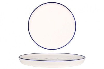 Rinart Farfurie pentru Desert - Blue Edge - Por&amp;Aring;&amp;pound;elan - 20 cm - set de 6 foto