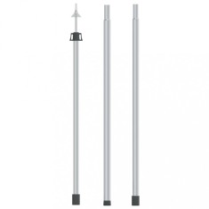 vidaXL St&acirc;lp telescopic pentru prelată, 102-260 cm, aluminiu 315218