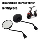 Set Oglinzi pentru Scuter Electric Citycoco și Harley &ndash; Oglinzi Retro-Vizoare 8mm