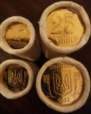 SV * UCRAINA LOT 2 f&acirc;șicuri 10 + 25 KOPIIUK / COPEICI 2013 * UNC * 100 monede !