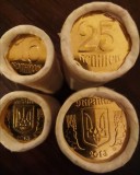 SV * UCRAINA 10 si 25 KOPIIUK / COPEICI 2013 * 2 fasicuri, Total = 100 monede !, Europa, Cupru-Nichel
