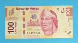 Bancnotă Mexic (pick 124) 100 Pesos 2009 UNC serie: X2425848