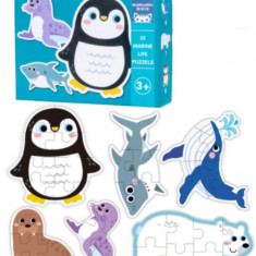 Set Puzzle din carton cu 6 Animale marine