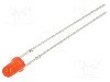 Dioda LED, 3mm, ro&amp;#351;ie, 150...220mcd, 1mA, 1,8...2,2V, OPTOSUPPLY - OSR5PA3164A-1MA