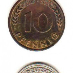 SV * Germania 1(F)- 2(D)- 10(J)- 50(J) PFENNIG -1 MARK (F) 1949 - 1950 * XF/AUNC