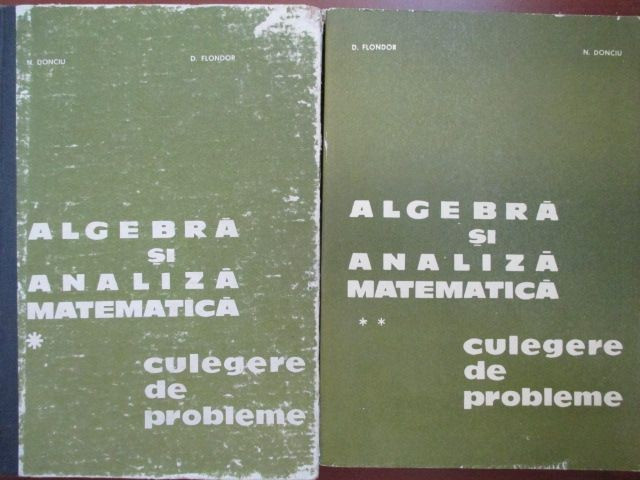 Algebra si analiza matematica-D.Flondor, N.Donciu