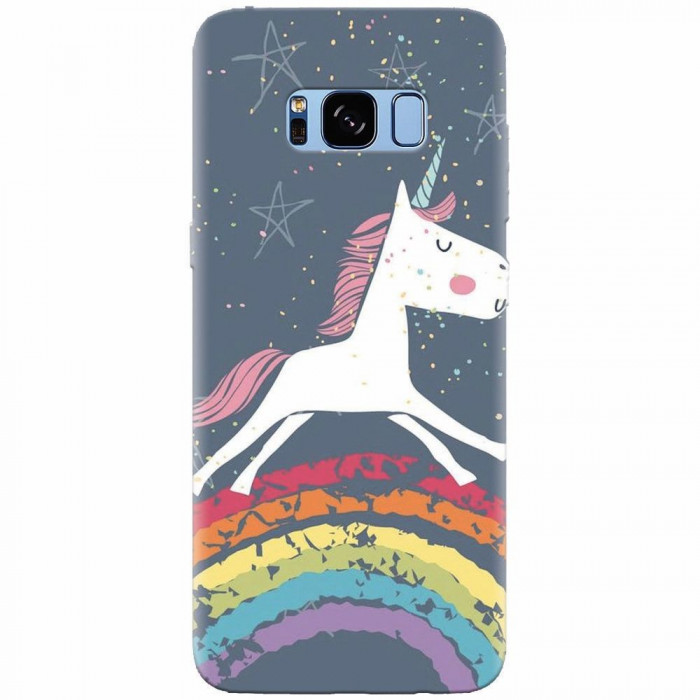 Husa silicon pentru Samsung S8 Plus, Unicorn Rainbow