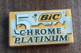 C7 - Set 5 lame ras - Bic chrome plainum - piesa de colectie