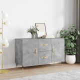 vidaXL Servantă, gri beton, 100x36x60 cm, lemn compozit