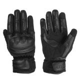 Mănuși Moto PES TETRA din Piele și Textil (Iarnă) &ndash; Impermeabile FAN-TEX, Protecții Carbon, Touchscreen, Certificare KP Level AA