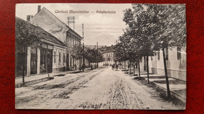 Resita-Montana-1923-Caminul Muncitorilor-C.P.circ.-RARA
