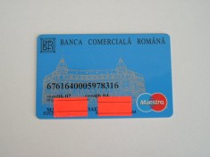 B12 13 - Card bancar foarte vechi - piesa de colectie