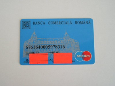 B12 13 - Card bancar foarte vechi - piesa de colectie foto