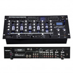 Mixer profesional, USB/SD, Bluetooth, 6 canale, 14 intrari, Mp3 foto