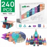 Set Magnetic Tiles 3D STEAM MNTL - 240 Piese Noapte Stelara pentru Constructii