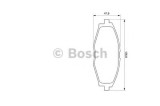 Set placute frana,frana disc DAEWOO MATIZ (KLYA) (1998 - 2016) BOSCH 0 986 424 512