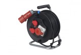 Cumpara ieftin Tambur de cablu 25m 5x1.5 trifazic cu siguranta IP44, As Schwabe