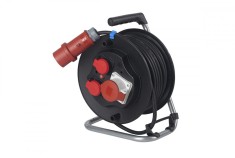 Tambur de cablu 25m 5x1.5 trifazic cu siguranta IP44