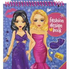 Carte cu abtibilduri - Fashion Design (Albastru) PlayLearn Toys