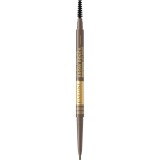 Eveline Cosmetics Micro Precise creion pentru spr&acirc;ncene rezistent la apă perie 2 in 1 culoare 02 Soft Brown 4 g
