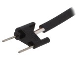 Cablu alimentare 230V AC la 24V DC, GELBAU 3020.1302, 2m, cu mufa, negru