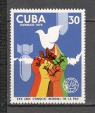 Cuba.1979 30 ani Consiliul mondial ptr. pace SC.648