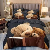 Cumpara ieftin Lenjerie de pat din Bumbac finet cu imprimeu 3D INN1040