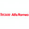 Sticker auto pentru parbriz Because Alfa Romeo, 50 cm, Rosu