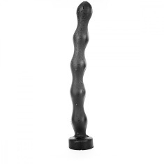 Dildo All Black Anal Beads PVC 41.5 cm