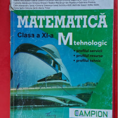 MATEMATICA CLASA A XI A M TEHNOLOGIC - SERVICII RESURSE TEHNIC MARIUS BURTEA