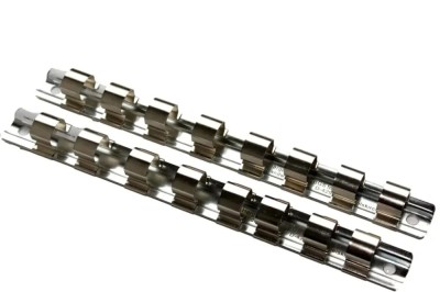 Stecknuss Schiene 3/8 Zoll, Aufsteckschiene mit 8 Clips foto
