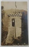 BAILE TUSNAD , TURN DE OBSERVATIE , FOTOGRAF ADLER FENYRDA, FOTOGRAFIE FORMAT CARTE POSTALA , INCPEUT DE SECOL 20