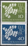 B0686 - Germania RF 1961 - Europa-cept 2v.neuzat,perfecta stare, Nestampilat