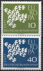 B0686 - Germania RF 1961 - Europa-cept 2v.neuzat,perfecta stare