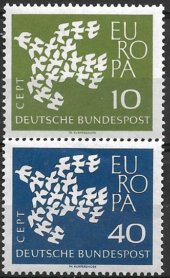 B0686 - Germania RF 1961 - Europa-cept 2v.neuzat,perfecta stare