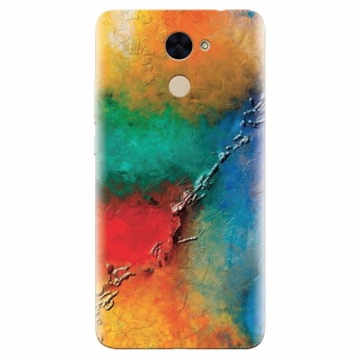 Husa silicon pentru Huawei Enjoy 7 Plus, Colorful Wall Paint Texture foto