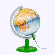 Glob pământesc Modern fizic și politic iluminat 20 cm