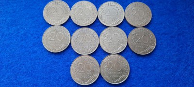 FRANTA 20 CENTIMES SET foto