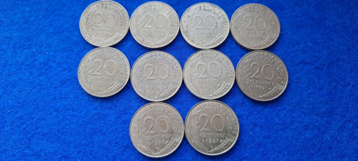 FRANTA 20 CENTIMES SET