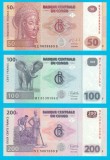 Congo Set 3x (p#97+98+99) 50+100+200 Francs 2020-22 UNC