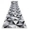 Traversa Argent - W6096 Triunghiuri 3D gri si negru, 120 cm