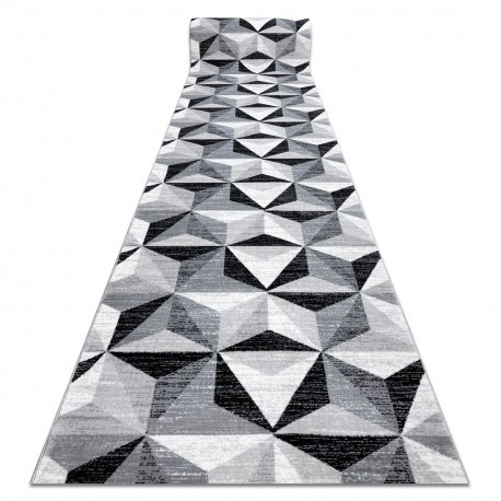Traversa Argent - W6096 Triunghiuri 3D gri si negru, 100 cm
