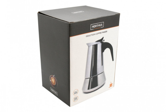 Nerthus Filtru de cafea cu inductie, argintiu - RESIGILAT