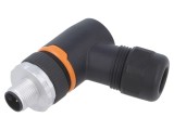Conector M12 mufă 4 pini tata 90&deg; IP67 pe cablu LAPP 630V
