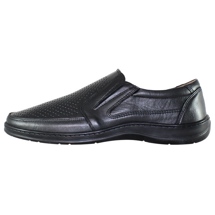 Pantofi casual barbati piele naturala - Nicolis negru - Marimea 42 | Okazii .ro