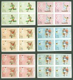 Manama 1970 4 x Sports Olympic Games Athletics imperf. Mi.346B-351B MNH S.759, Nestampilat