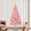 VidaXL Pom de Crăciun artificial pre-iluminat Roz 240 cm PVC 3397101