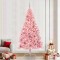 vidaXL Pom de Crăciun artificial pre-iluminat Roz 240 cm PVC 3397101